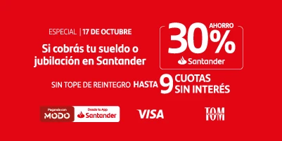 ¡Especial SANTANDER SUELDO! 